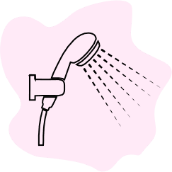 Use during shower or bath, similar to a liquid cleanser